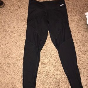 mesh cut out pink leggings